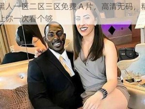 欧美黑人一区二区三区免费 A 片，高清无码，精彩不断，让你一次看个够