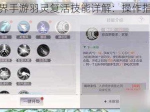 完美世界手游羽灵复活技能详解：操作指南与实用技巧