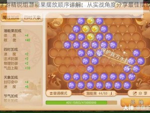 梦幻西游手游精锐组潜能果摆放顺序详解：从实战角度分享最佳摆放策略与心得体验