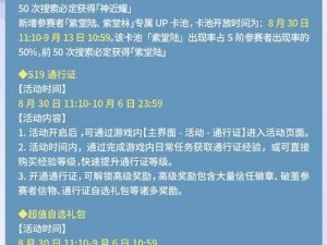 天使圣域限时活动启幕：异界探索活动预览指南