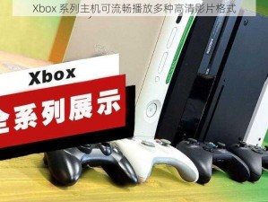 Xbox 系列主机可流畅播放多种高清影片格式