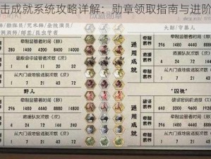 全民突击成就系统攻略详解：勋章领取指南与进阶技巧探索