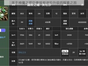 关于神魔之塔巨像技能进阶升级的探索之旅