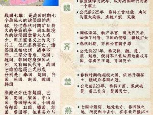 战国七雄争霸的先后顺序揭秘：从纷争大势看历史变迁