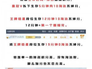 绝地求生分数计算方法详解：揭秘排位积分系统与技能评估机制内幕