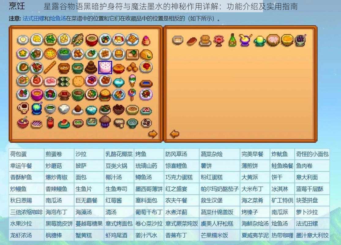 星露谷物语黑暗护身符与魔法墨水的神秘作用详解：功能介绍及实用指南