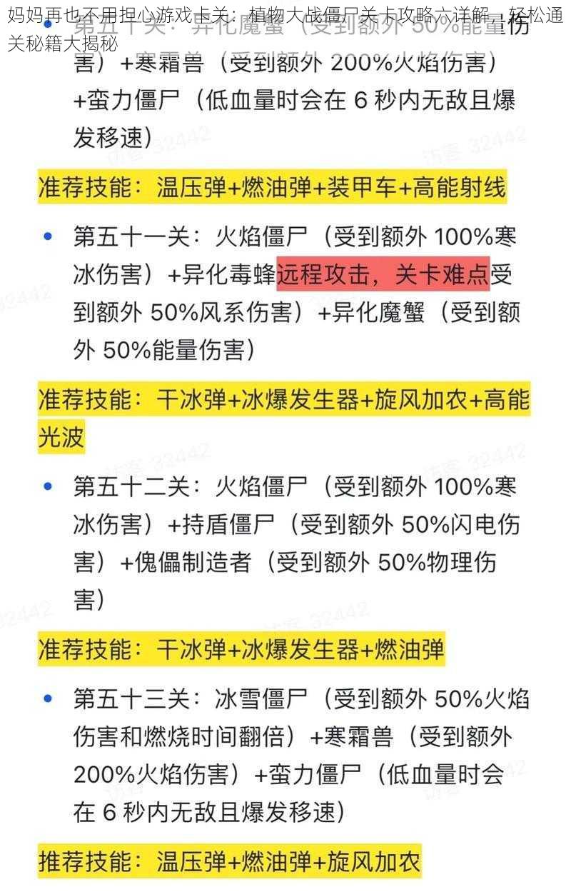 妈妈再也不用担心游戏卡关：植物大战僵尸关卡攻略六详解，轻松通关秘籍大揭秘