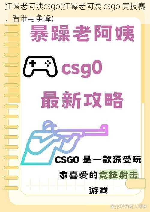 狂躁老阿姨csgo(狂躁老阿姨 csgo 竞技赛，看谁与争锋)