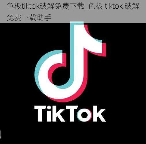 色板tiktok破解免费下载_色板 tiktok 破解免费下载助手