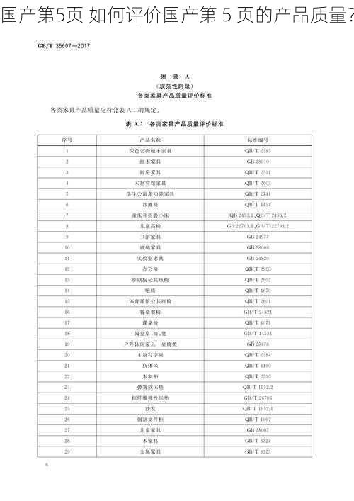 国产第5页 如何评价国产第 5 页的产品质量？