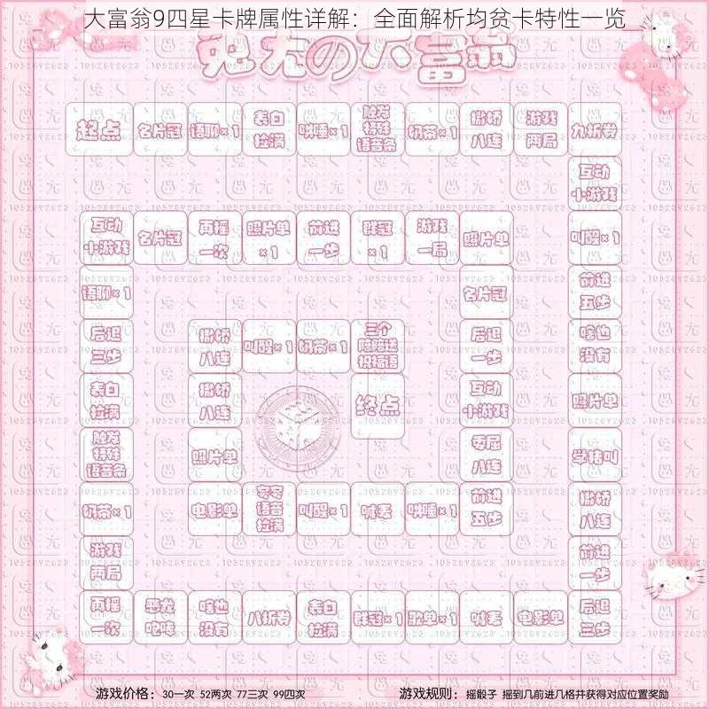 大富翁9四星卡牌属性详解：全面解析均贫卡特性一览