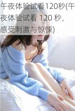 午夜体验试看120秒(午夜体验试看 120 秒，感受刺激与惊悚)