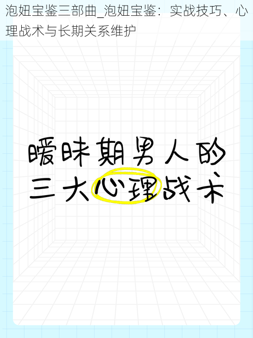 泡妞宝鉴三部曲_泡妞宝鉴：实战技巧、心理战术与长期关系维护