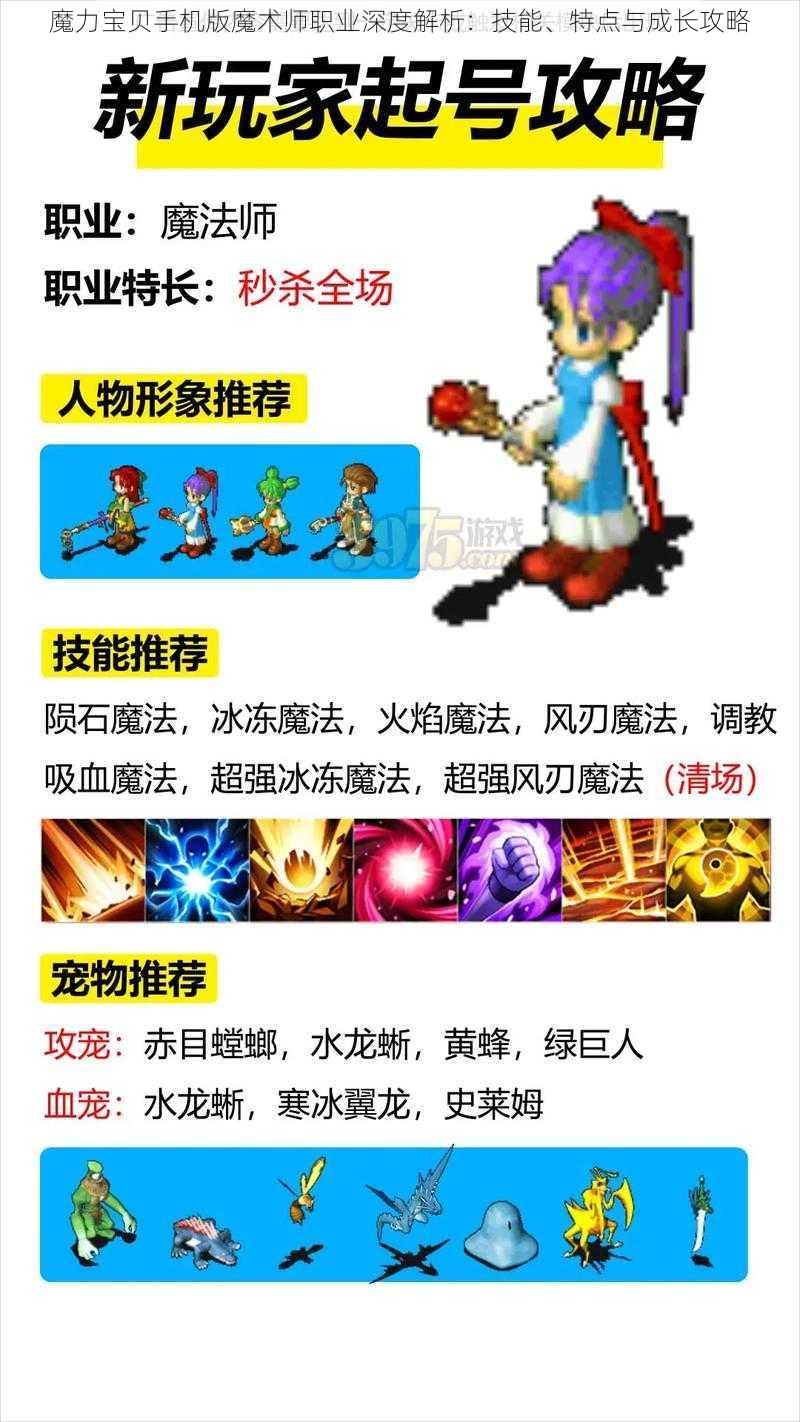 魔力宝贝手机版魔术师职业深度解析：技能、特点与成长攻略