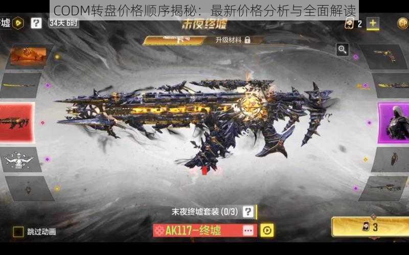 CODM转盘价格顺序揭秘：最新价格分析与全面解读