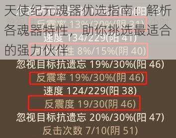 天使纪元魂器优选指南：解析各魂器特性，助你挑选最适合的强力伙伴