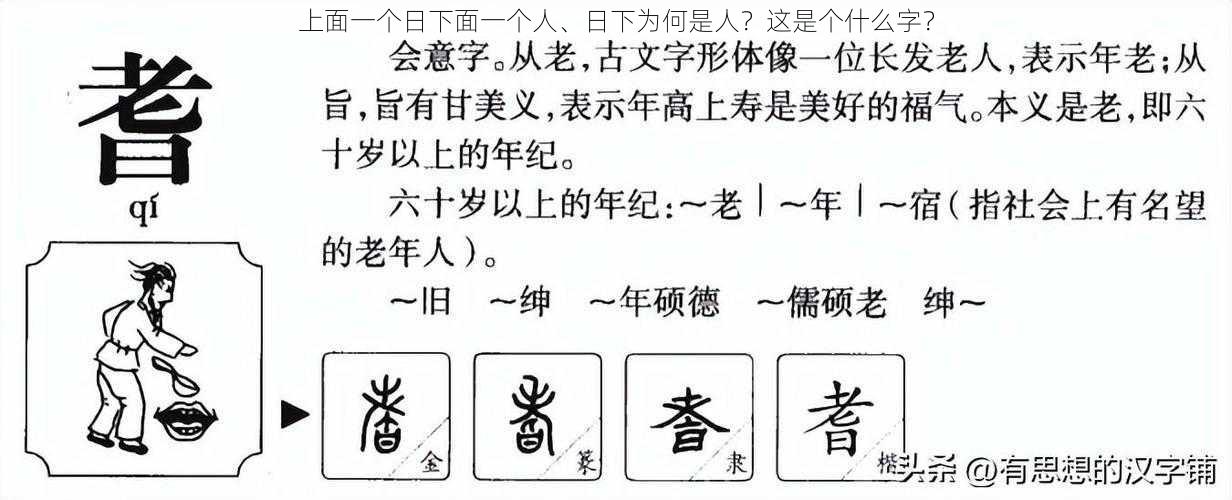 上面一个日下面一个人、日下为何是人？这是个什么字？