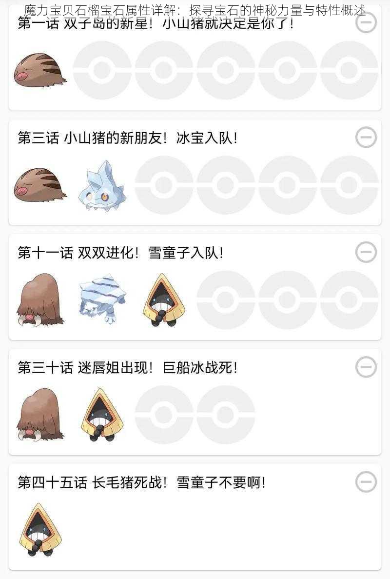 魔力宝贝石榴宝石属性详解：探寻宝石的神秘力量与特性概述