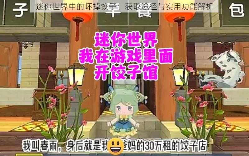 迷你世界中的坏掉饺子：获取途径与实用功能解析