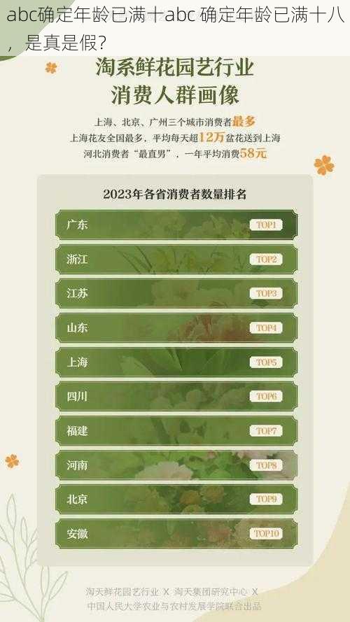 abc确定年龄已满十abc 确定年龄已满十八，是真是假？