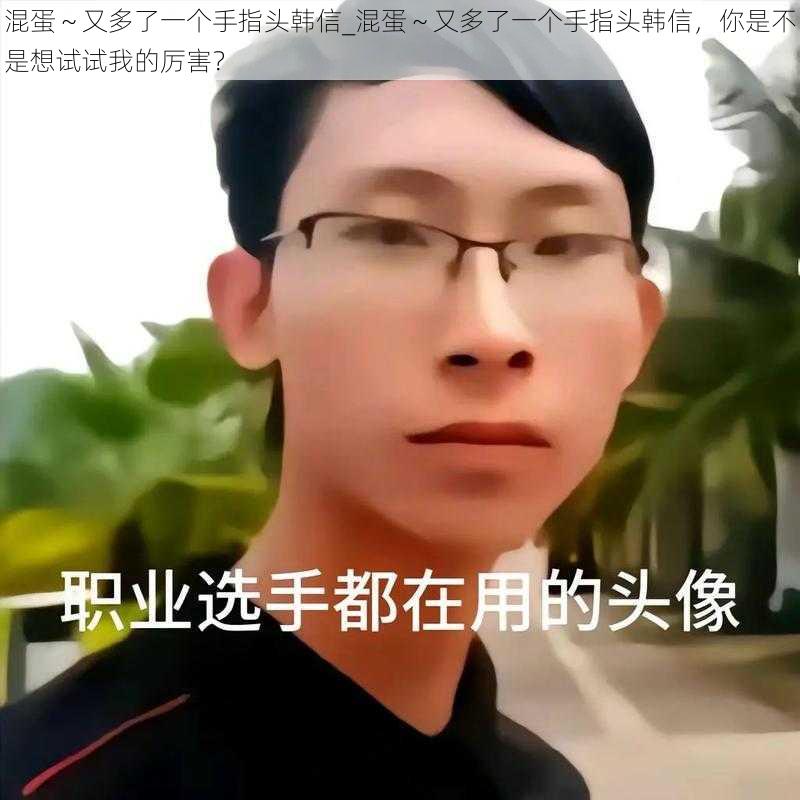 混蛋～又多了一个手指头韩信_混蛋～又多了一个手指头韩信，你是不是想试试我的厉害？