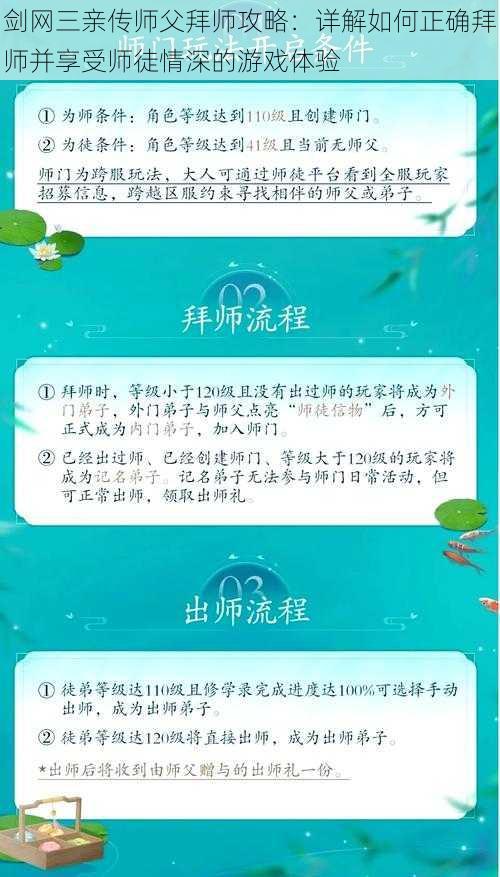 剑网三亲传师父拜师攻略：详解如何正确拜师并享受师徒情深的游戏体验