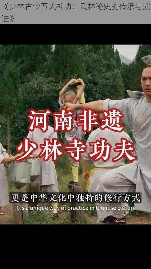 《少林古今五大神功：武林秘史的传承与演进》