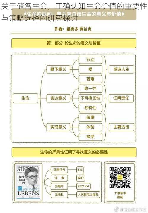 关于储备生命，正确认知生命价值的重要性与策略选择的研究探讨