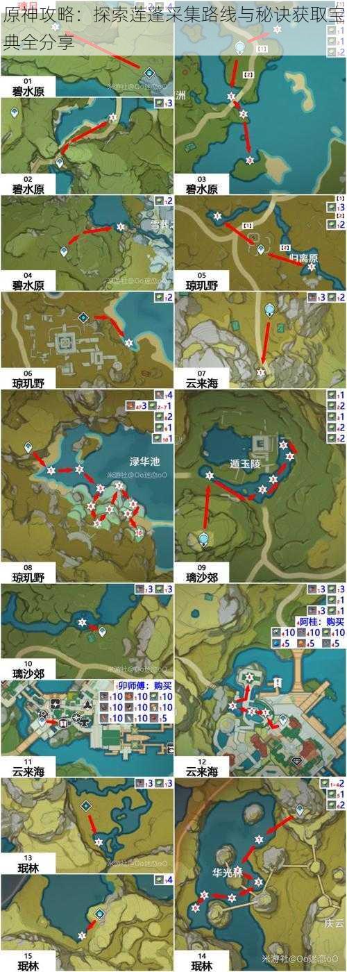 原神攻略：探索莲蓬采集路线与秘诀获取宝典全分享